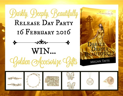 Darkly Deeply Beautifully Release Day Party poster